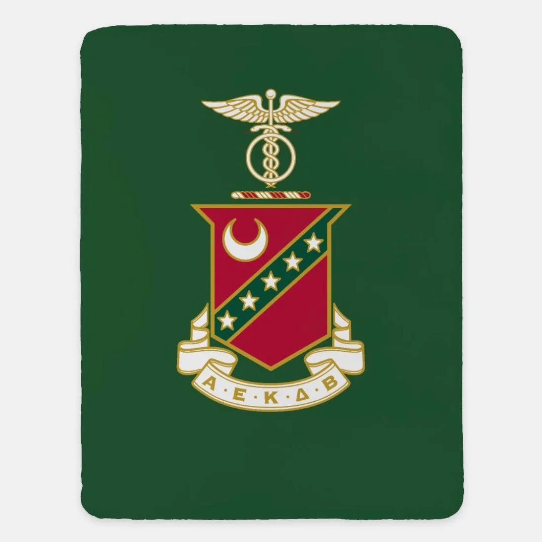 Kappa Sigma XL 60x80 Blanket - Crest Green Throw Blankets