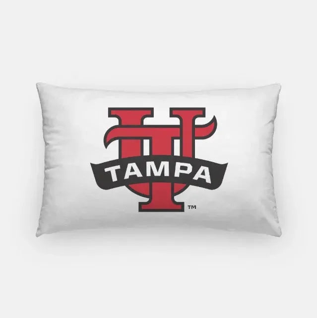University of Tampa UTampa Banner Lumbar Pillow Cover Full Color Pillow Covers