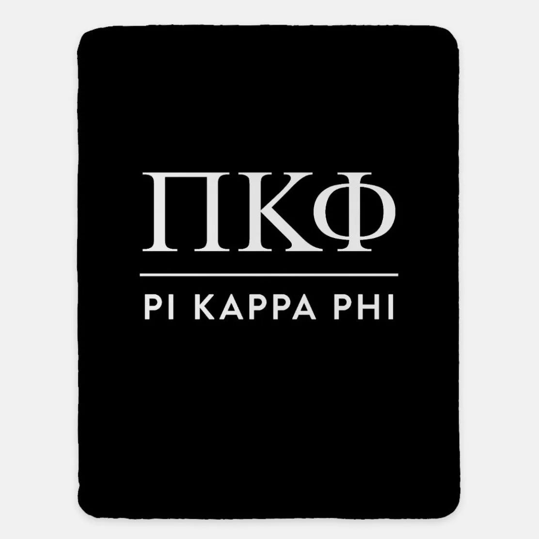 Pi Kappa Phi XL 60x80 Blanket Black Throw Blankets