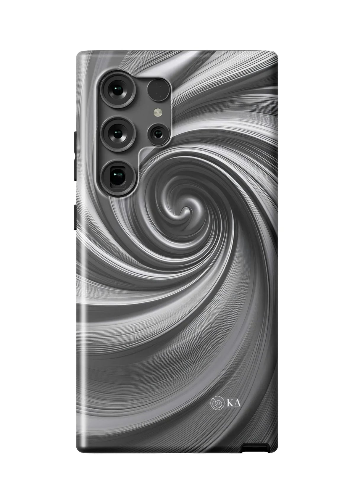 Kappa Delta Samsung Galaxy 24, 23 Mobile Phone Case - Gray Swirl Matte Mobile Phone Cases