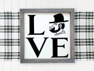 APP STATE 12x12 Wood Framed Sign - Yosef "LOVE" Wall Art & Signs
