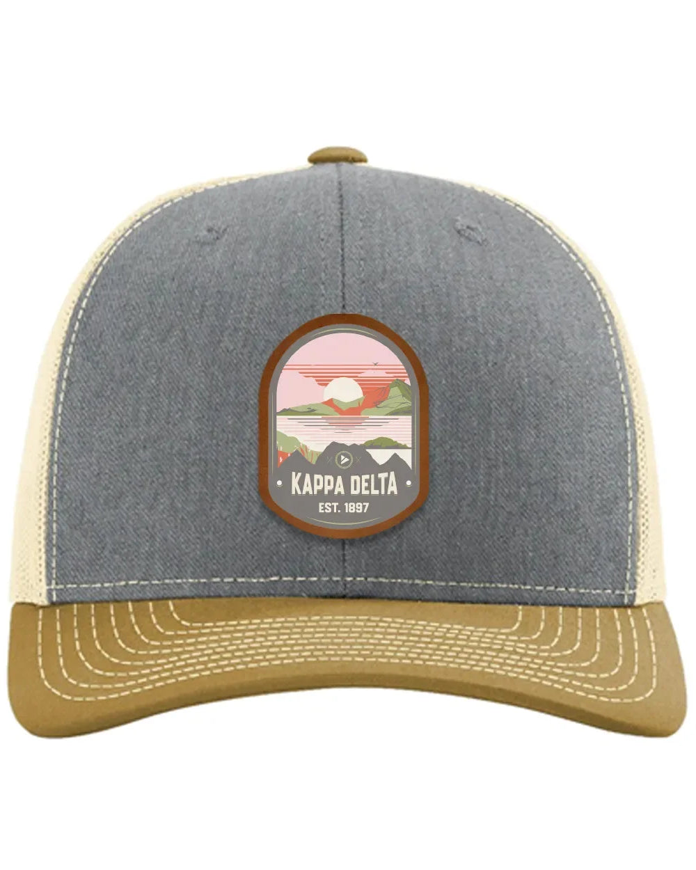 Kappa Delta Richardson 112 UV Print Leatherette Patch Trucker Hat - Ventura Trucker Hat