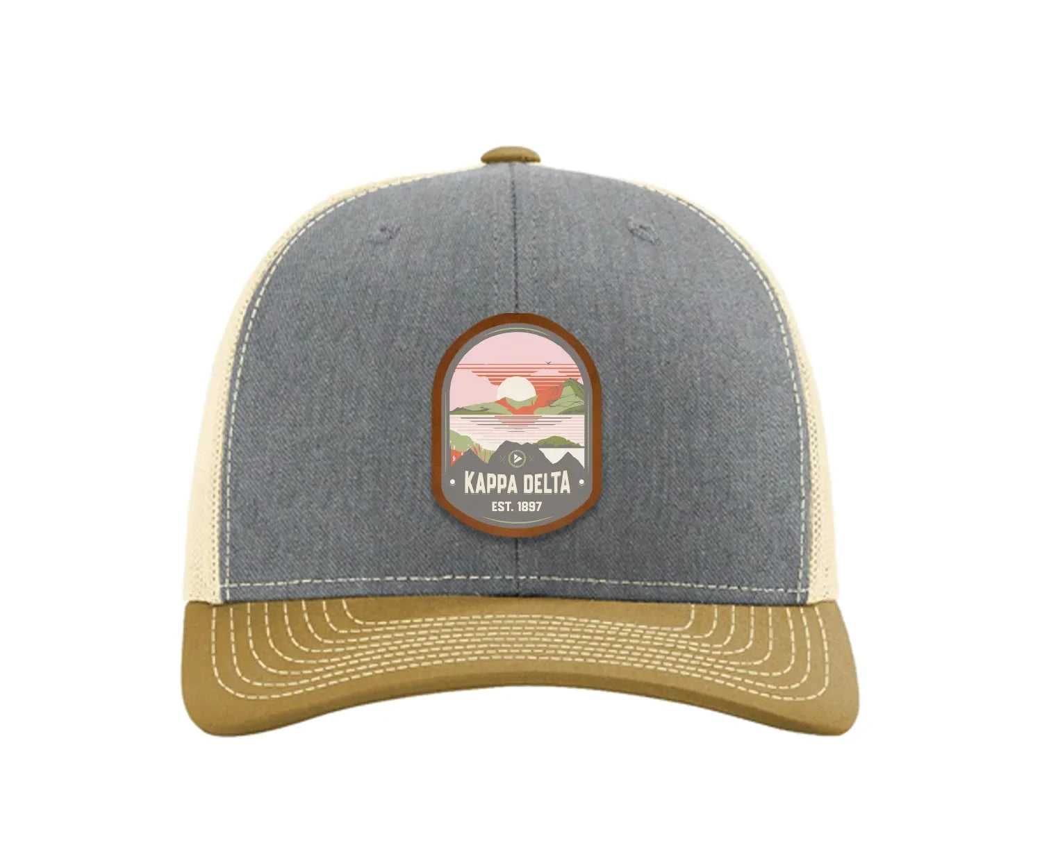 Kappa Delta Richardson 112 UV Print Leatherette Patch Trucker Hat - Ventura Trucker Hat