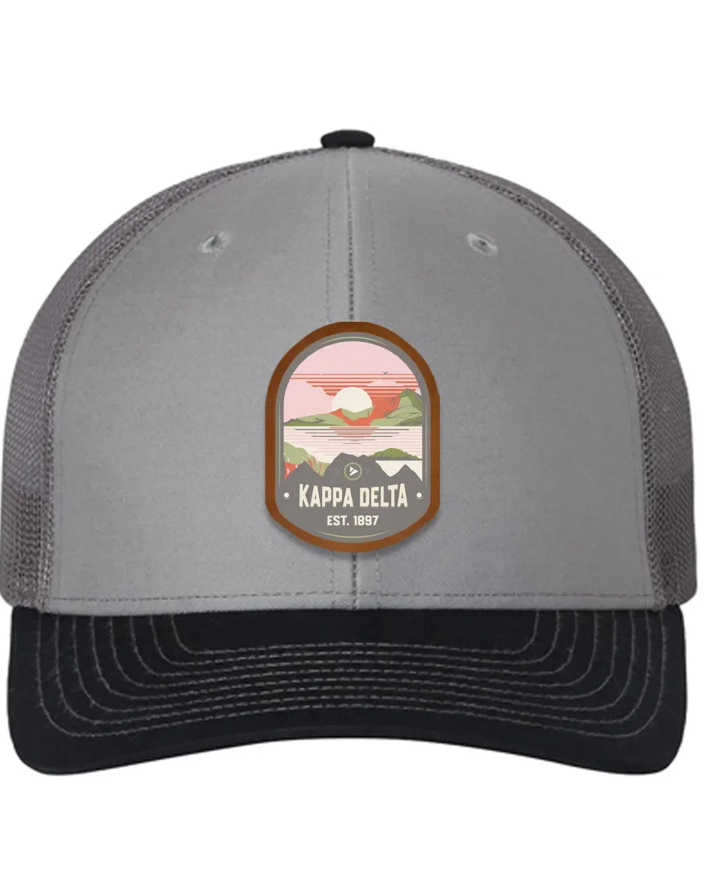 Kappa Delta Richardson 112 UV Print Leatherette Patch Trucker Hat - Ventura Trucker Hat