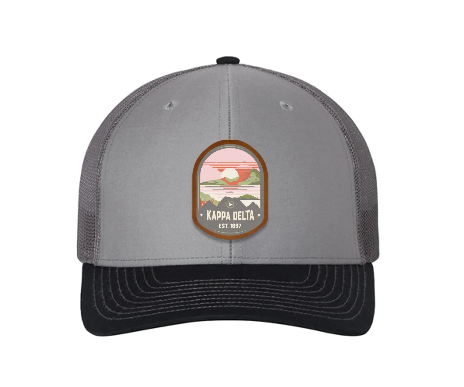Kappa Delta Richardson 112 UV Print Leatherette Patch Trucker Hat - Ventura Trucker Hat