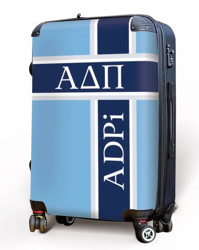 Alpha Delta Pi Carry-on Suitcase - Cross Stripes Suitcases