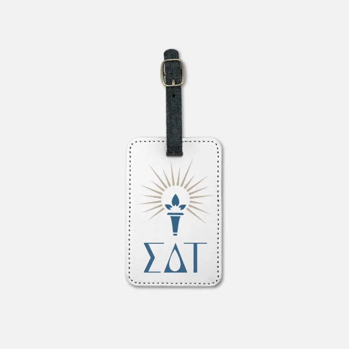 Sigma Delta Tau (Set of 2) Luggage Tag White Luggage Tags