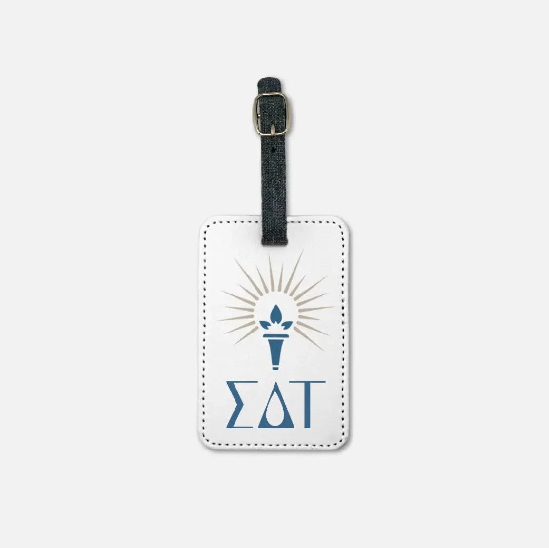 Sigma Delta Tau (Set of 2) Luggage Tag White Luggage Tags