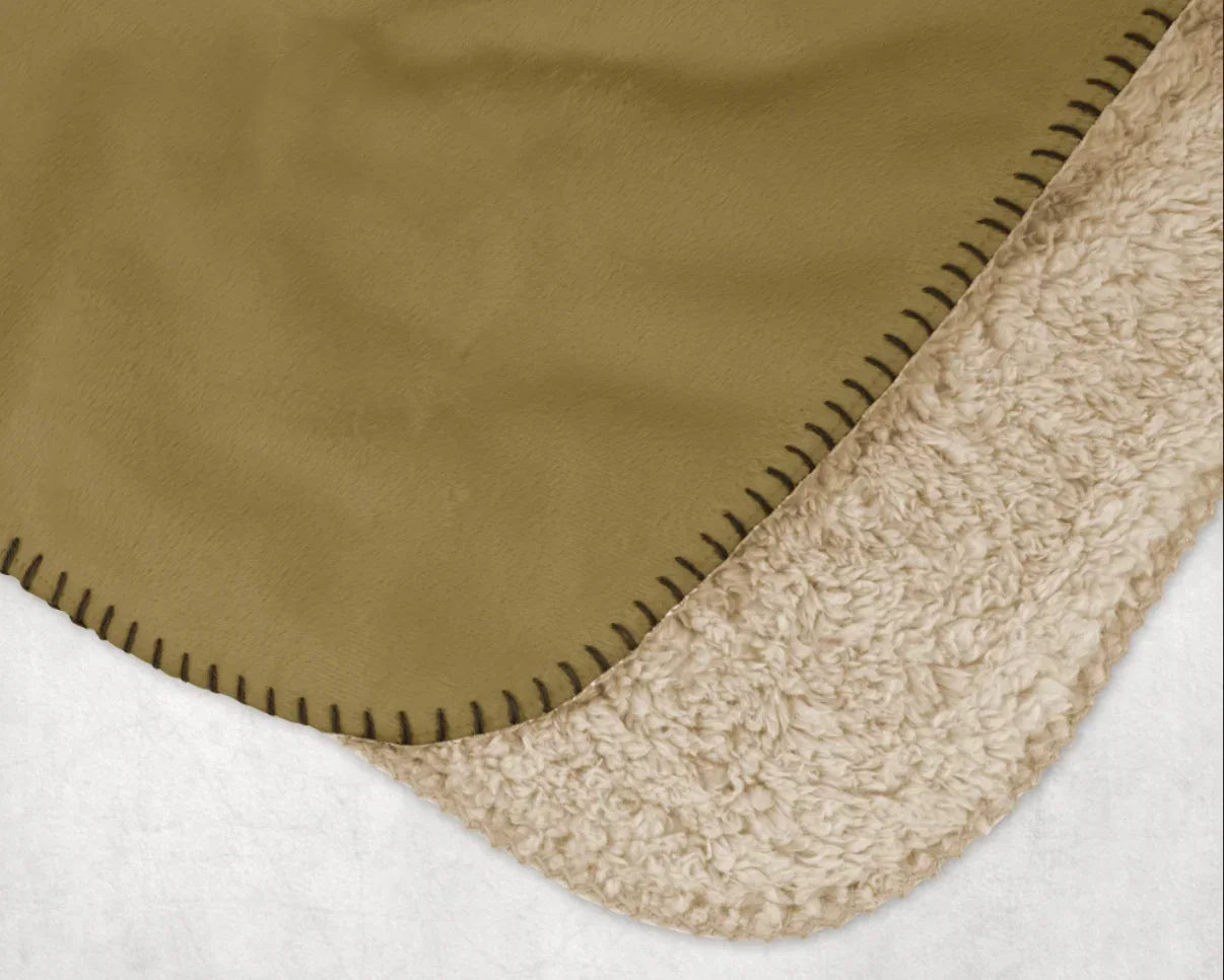 PIKE Sherpa Blanket XL 60x80 - Color Block Throw Blankets