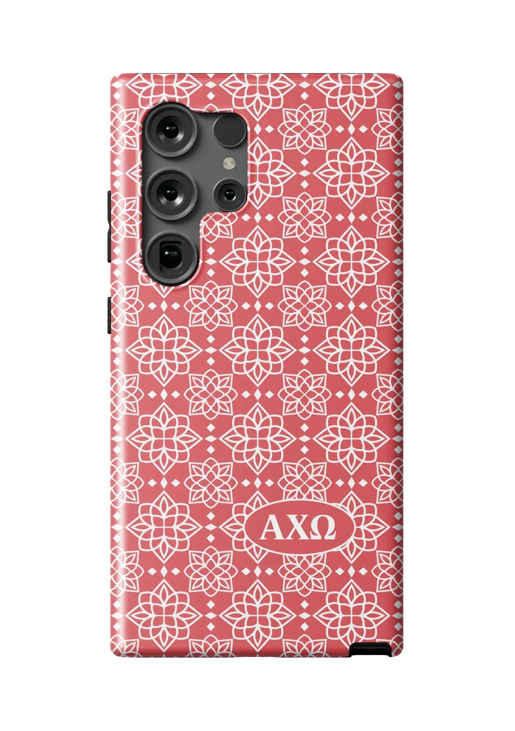 Alpha Chi Omega Samsung Galaxy 24, 23 Mobile Phone Case - Ornate Matte Mobile Phone Cases