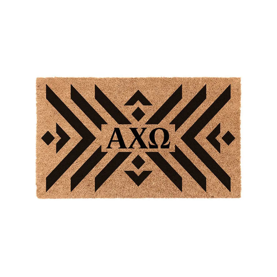 Alpha Chi Omega Coir Doormat - Boho Door Mats