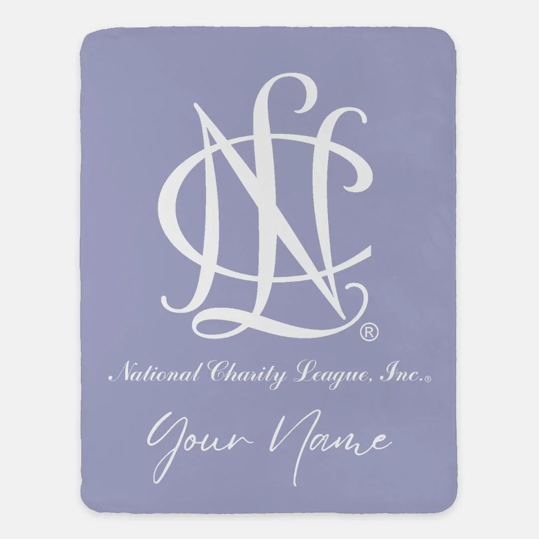 Personalized National Charity League XL 60x80 Sherpa Throw Blanket