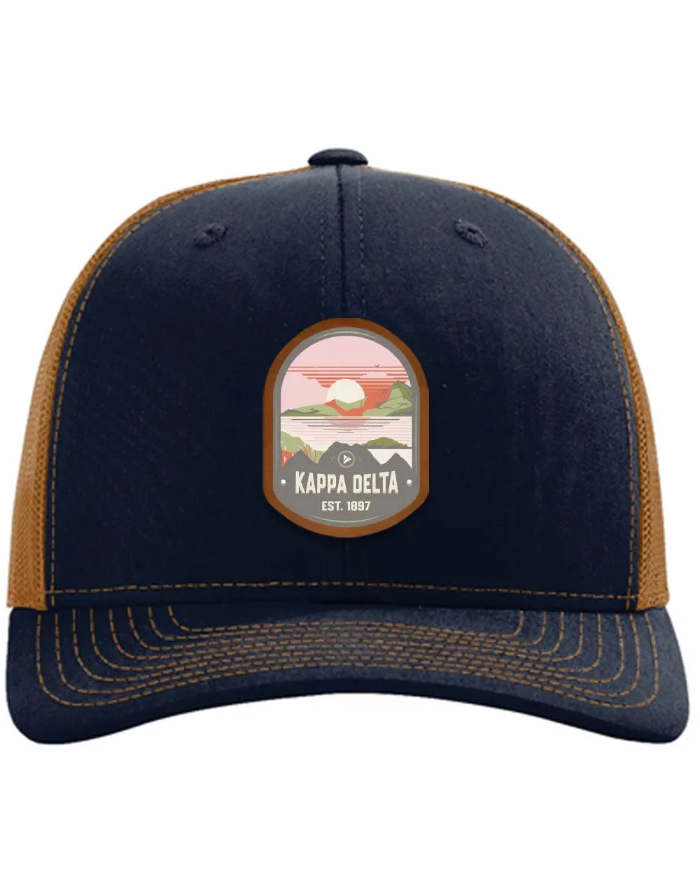 Kappa Delta Richardson 112 UV Print Leatherette Patch Trucker Hat - Ventura Trucker Hat