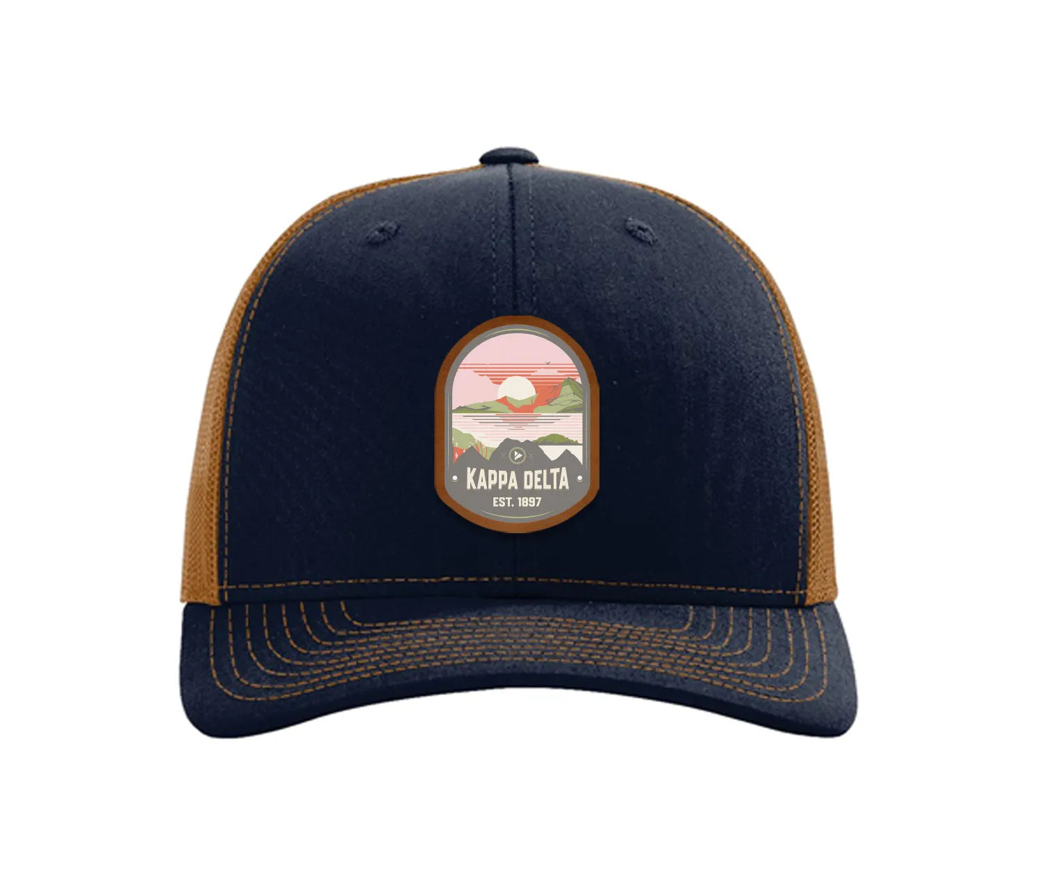 Kappa Delta Richardson 112 UV Print Leatherette Patch Trucker Hat - Ventura Trucker Hat