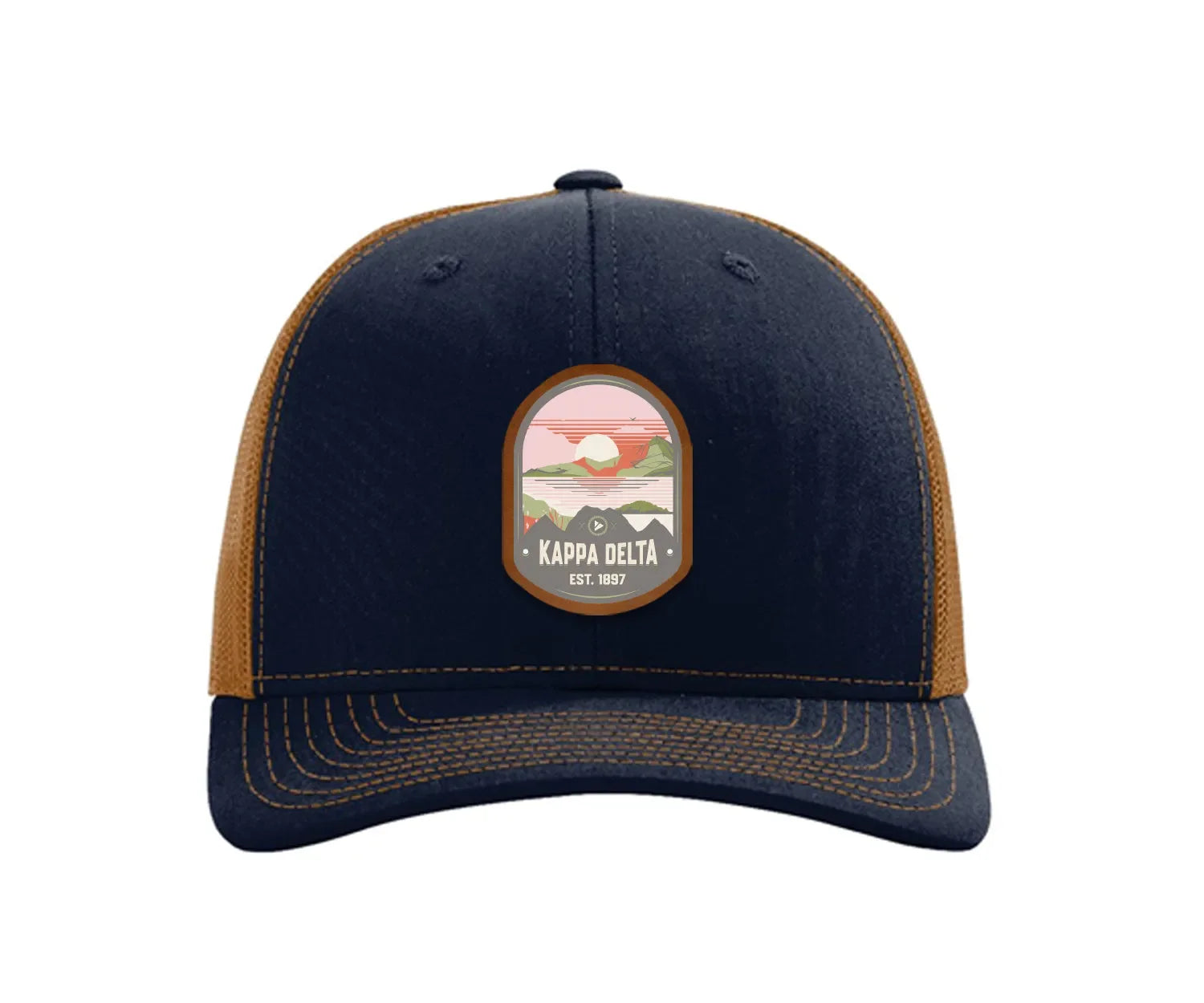 Kappa Delta Richardson 112 UV Print Leatherette Patch Trucker Hat - Ventura Trucker Hat
