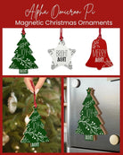Alpha Omicron Pi Wood Christmas Ornaments / Magnets (Set of 3) Holiday Ornaments
