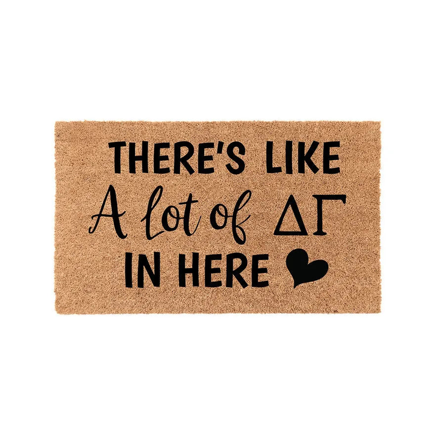 Delta Gamma Coir Doormat - A Lot of Door Mats