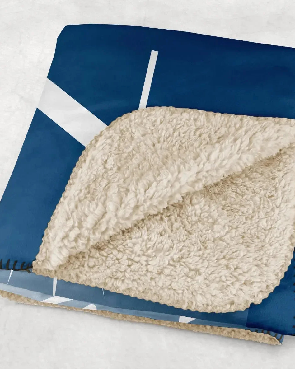 Sigma Delta Tau XL 60x80 Sherpa Throw Blanket - Gradient Throw Blankets