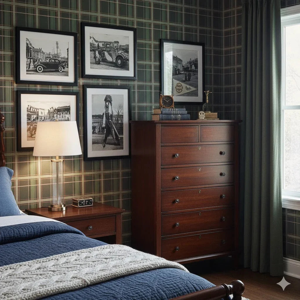 Grady Peel & Stick Wallpaper by Emma J Rivers | Dorm & Renter Friendly