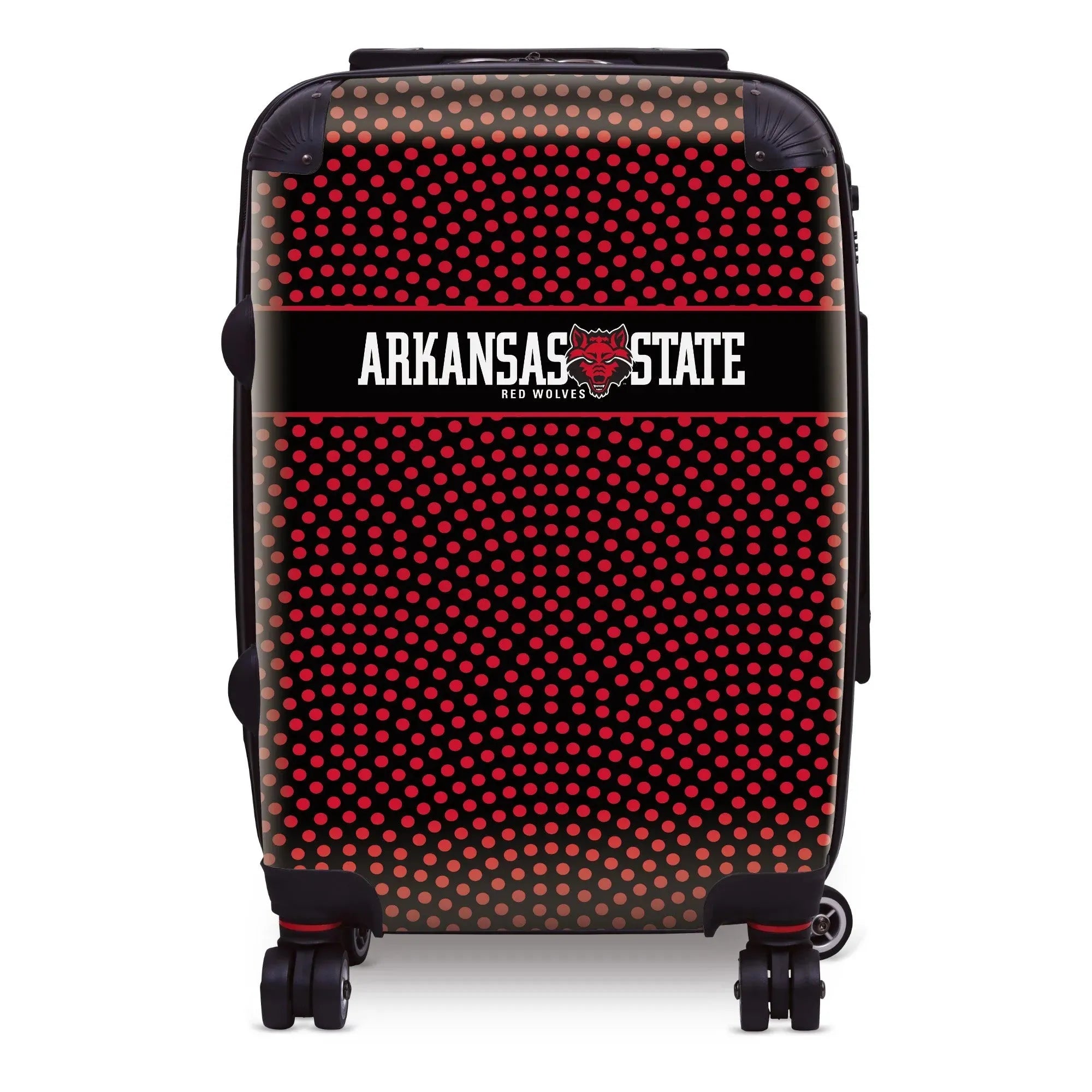 Arkansas State University Carry-On Suitcase - Dots Suitcases