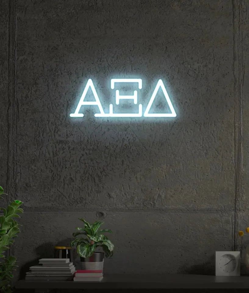 Alpha Xi Delta LED Neon Sign w/ Dimmer Medium Neon Signs