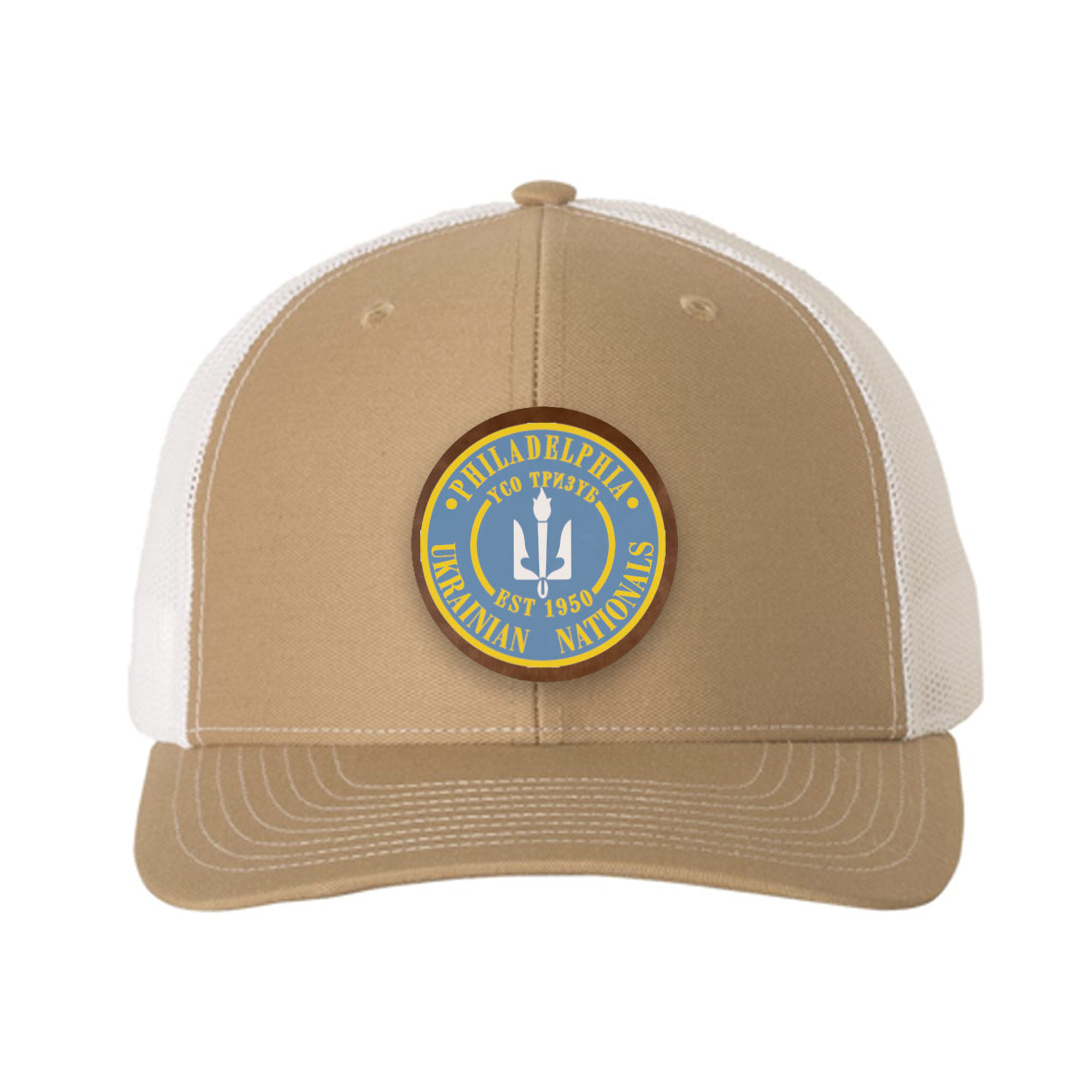 Philadelphia Ukrainian Nationals Richardson 112 Leatherette Patch Trucker Hat