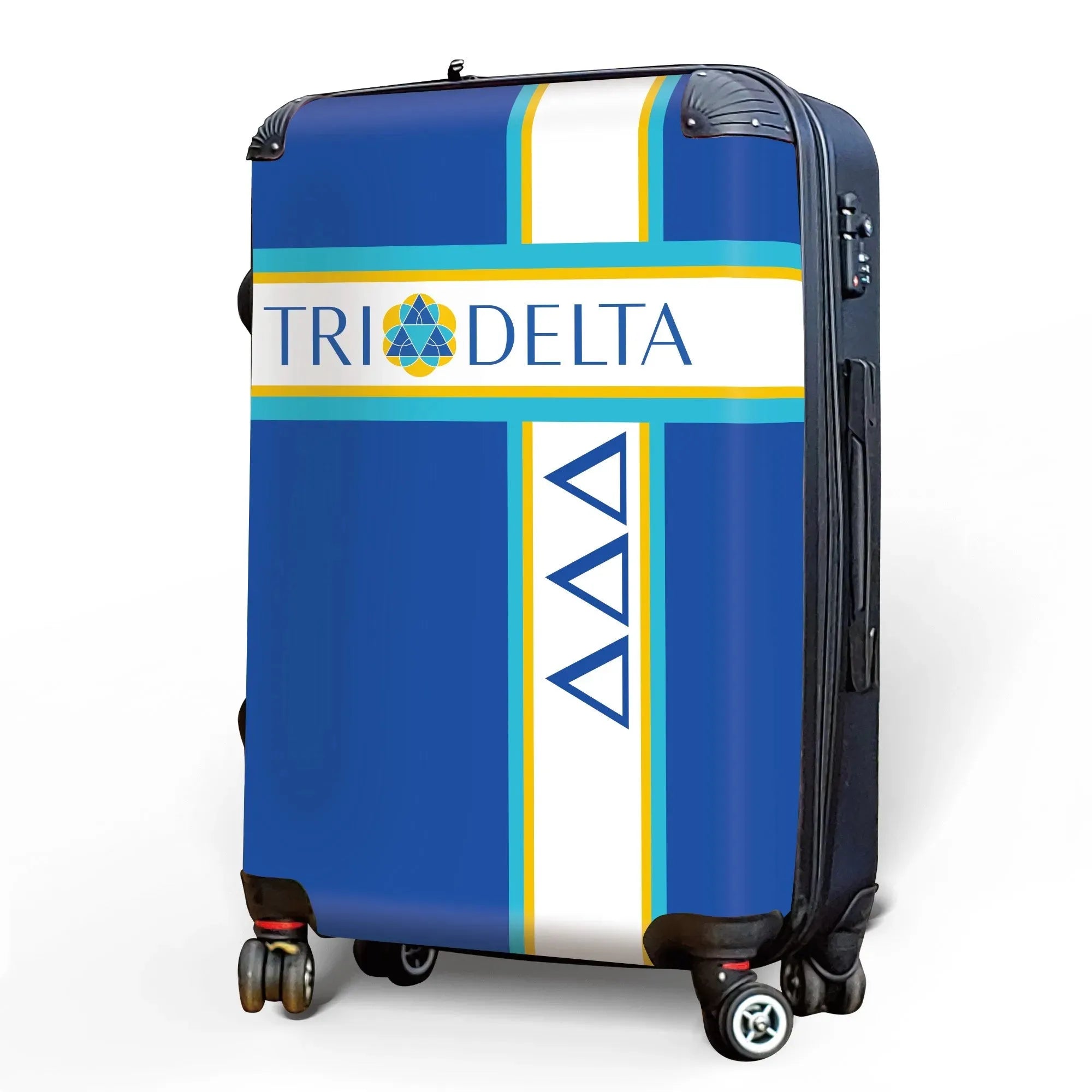 Tri Delta Carry-on Suitcase - Cross Stripe Suitcases