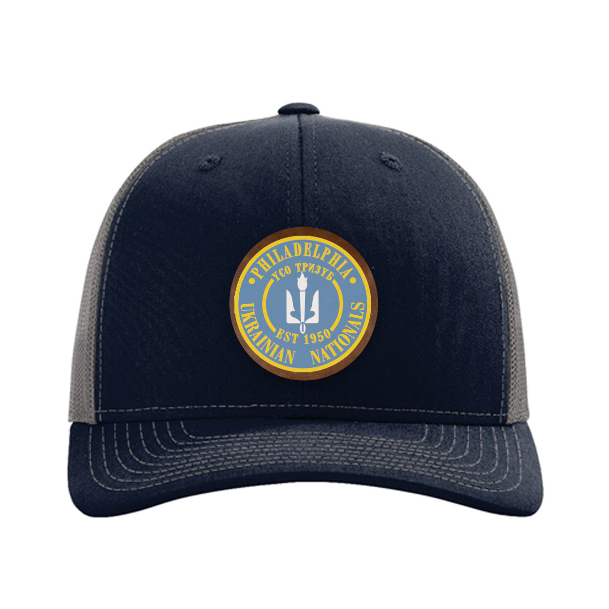 Philadelphia Ukrainian Nationals Richardson 112 Leatherette Patch Trucker Hat