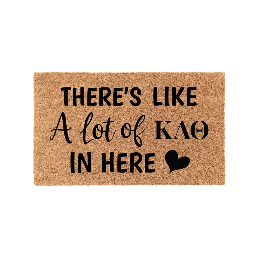 Kappa Alpha Theta Coir Doormat - A Lot of Door Mats
