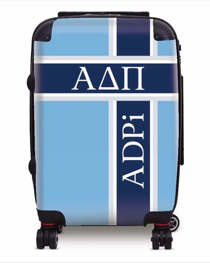 Alpha Delta Pi Carry-on Suitcase - Cross Stripes Suitcases