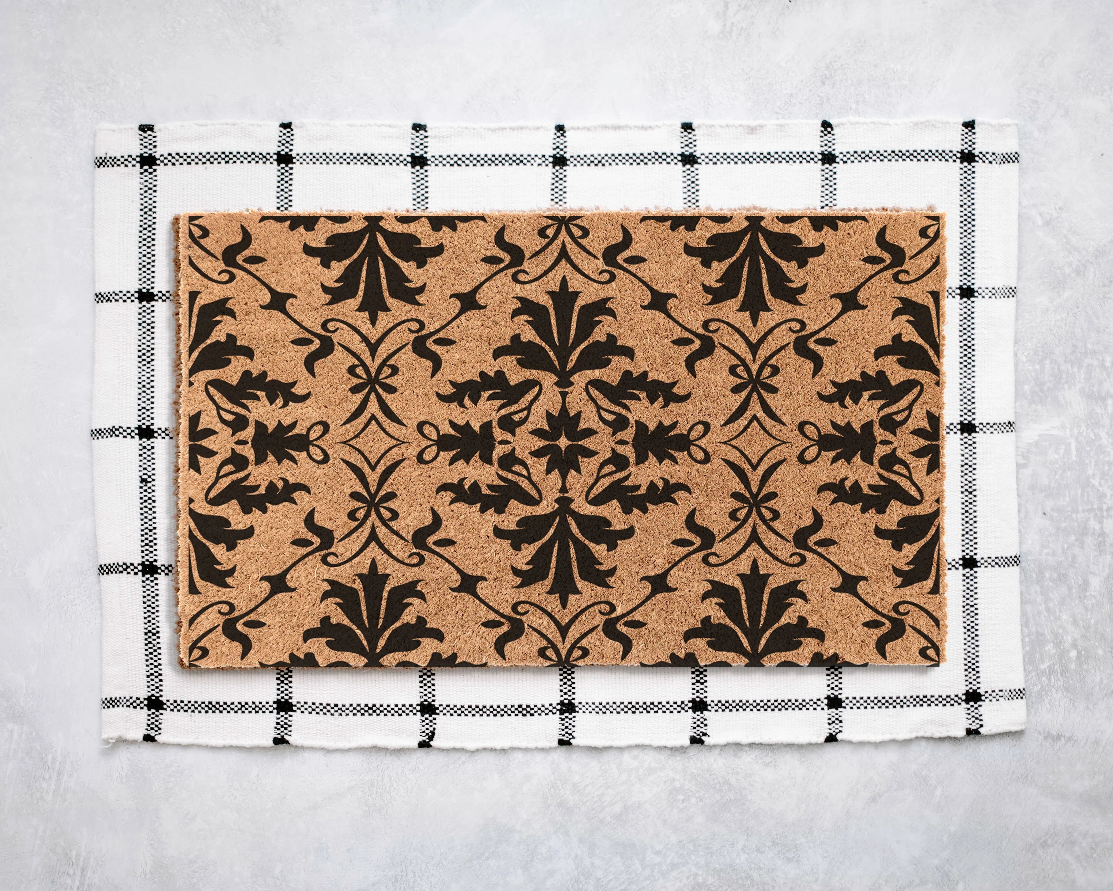 Ornate Coir Doormat Door Mats