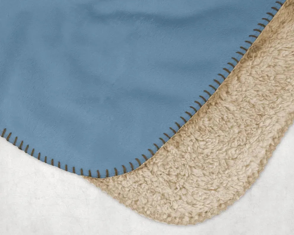 Sigma Delta Tau Sherpa Blanket - Color Block 60"x80" Throw Blankets