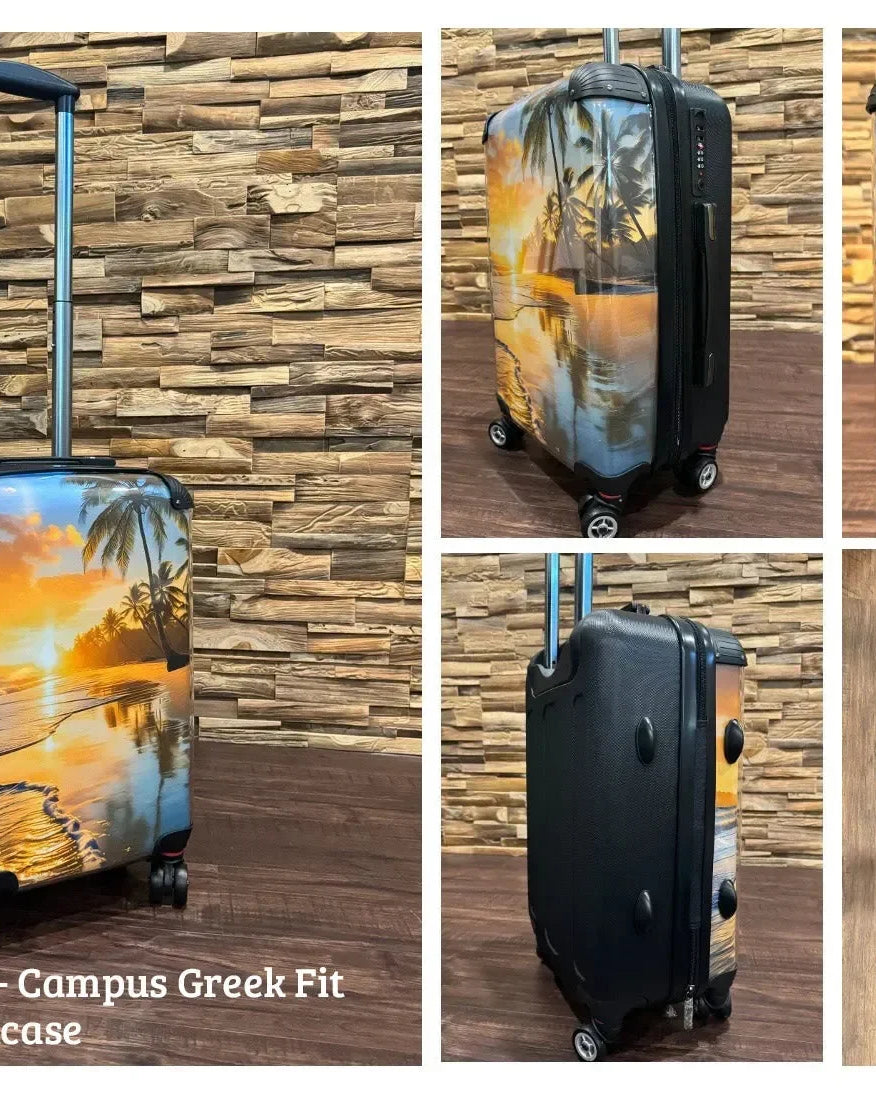 Alpha Delta Pi Carry-on Suitcase - Cross Stripes Suitcases