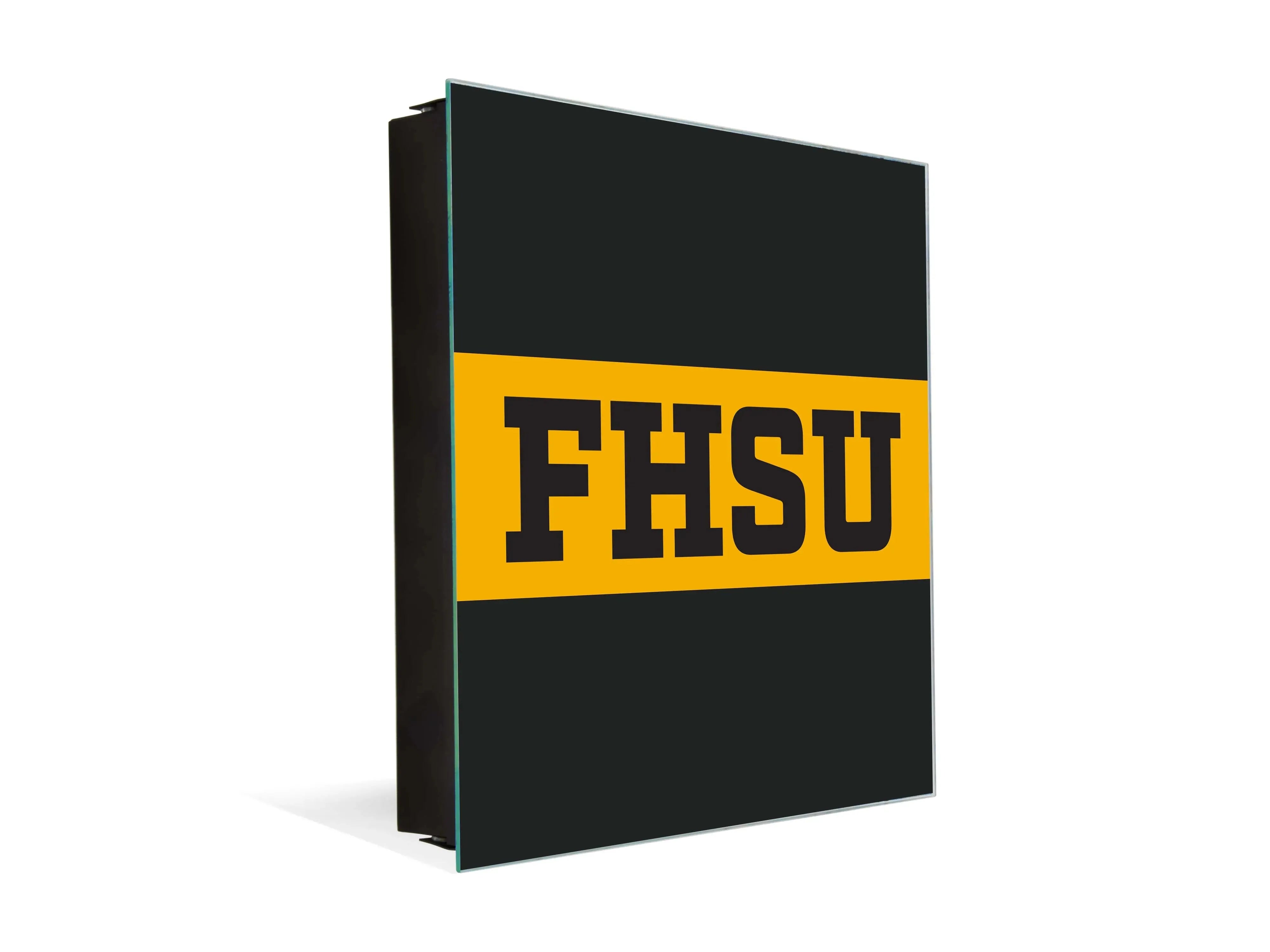 3-in-1 Fort Hays State University FHSU Magnetic Dry-Erase Key Box / Key Cabinet Black Key Box
