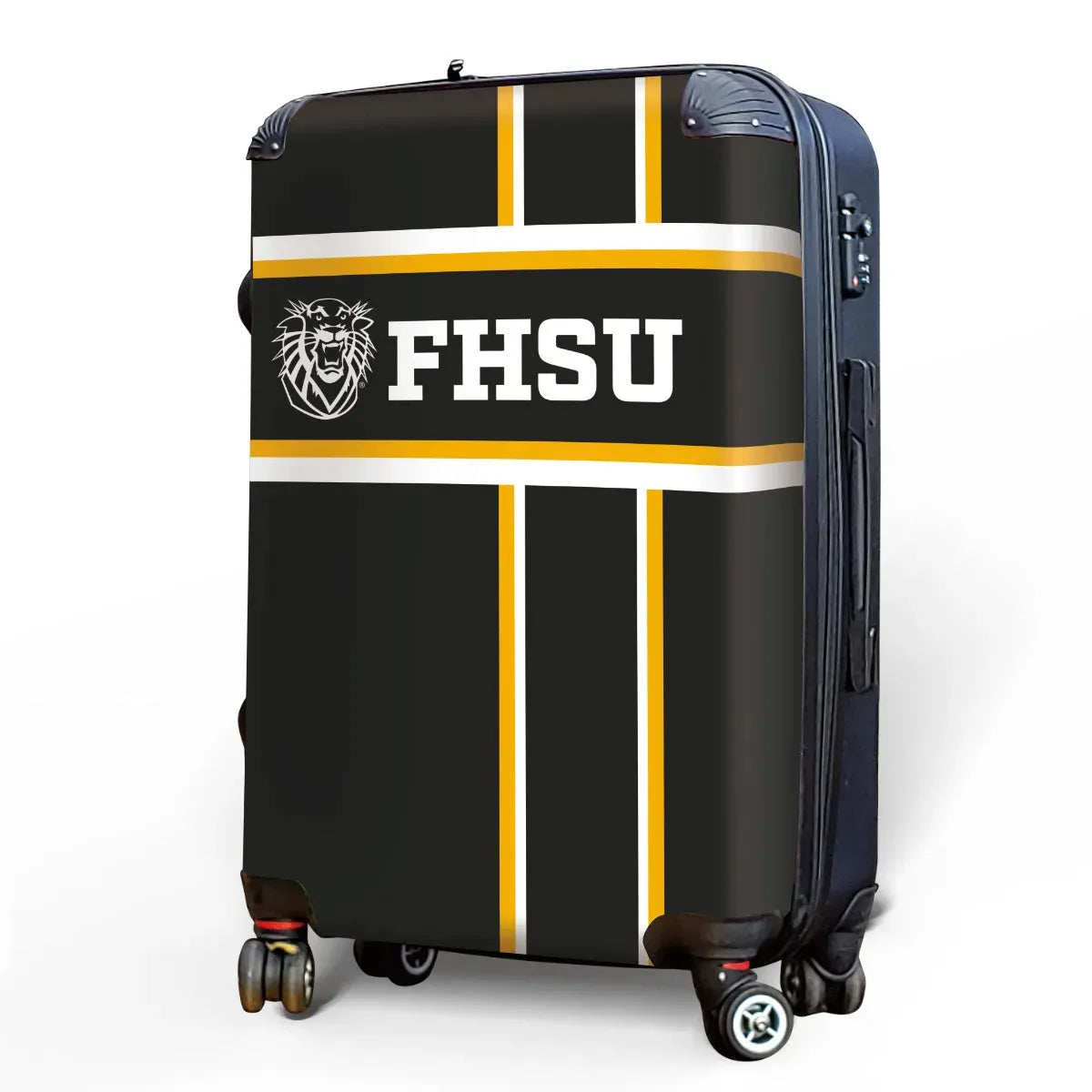 FHSU Carry-On Suitcase - Cross Stripes Suitcases