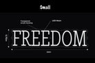 FREEDOM LED Neon Sign w/ Dimmer Neon Signs