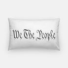 We The People Lumbar Throw Pillow Cover White Black Throw Pillows