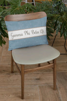 Gamma Phi Beta Blue Moon Lumbar Pillow Cover Pillow Covers