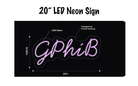 GPhiB LED Neon Script Sign w/ Dimmer Neon Signs