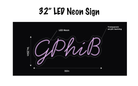 GPhiB LED Neon Script Sign w/ Dimmer Neon Signs
