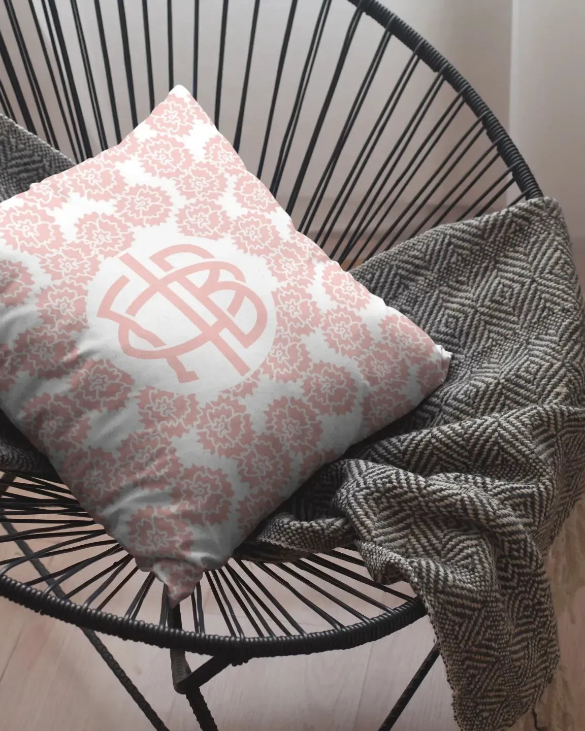 GPhiB 18" Throw Pillow Carnation Blush