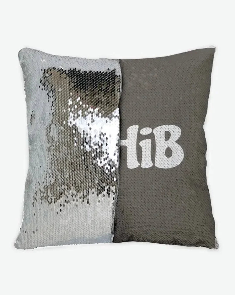 GPhiB Sequin Pillow Cover Brownstone Silver Pillow Covers