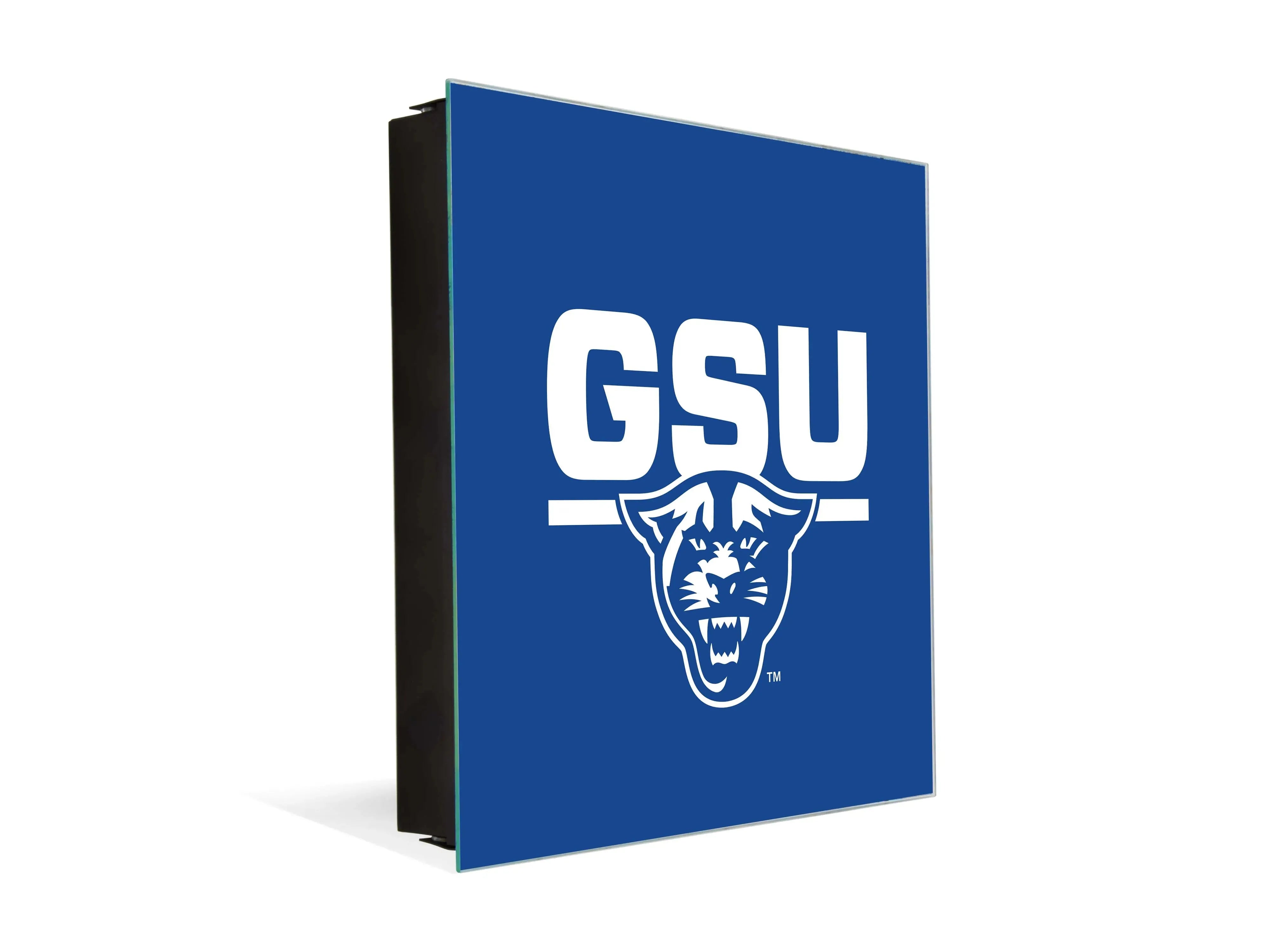3-in-1 Georgia State University GSU Magnetic Dry-Erase Key Box / Key Cabinet Blue White Key Box