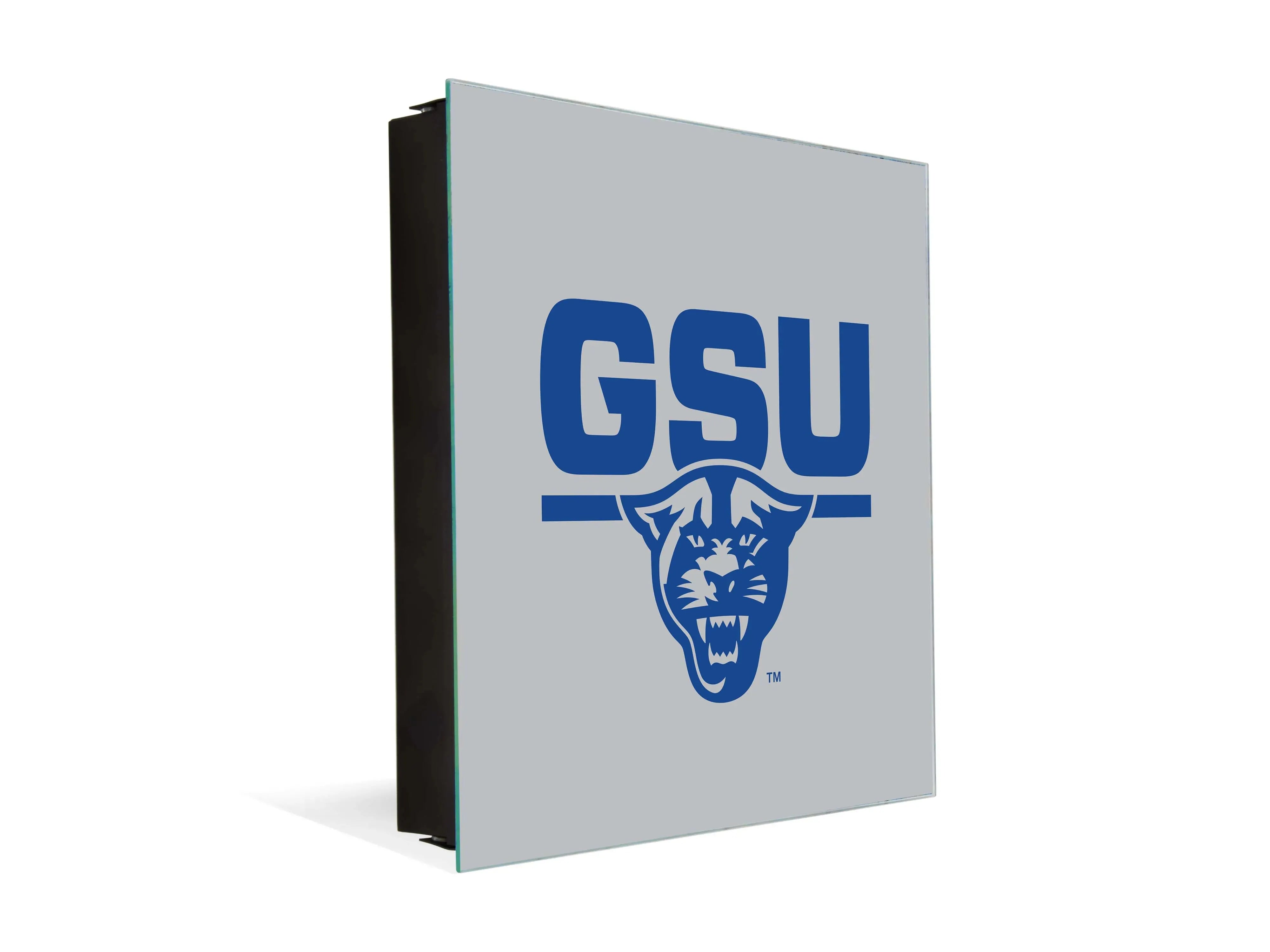3-in-1 Georgia State University GSU Magnetic Dry-Erase Key Box / Key Cabinet Gray Blue Key Box