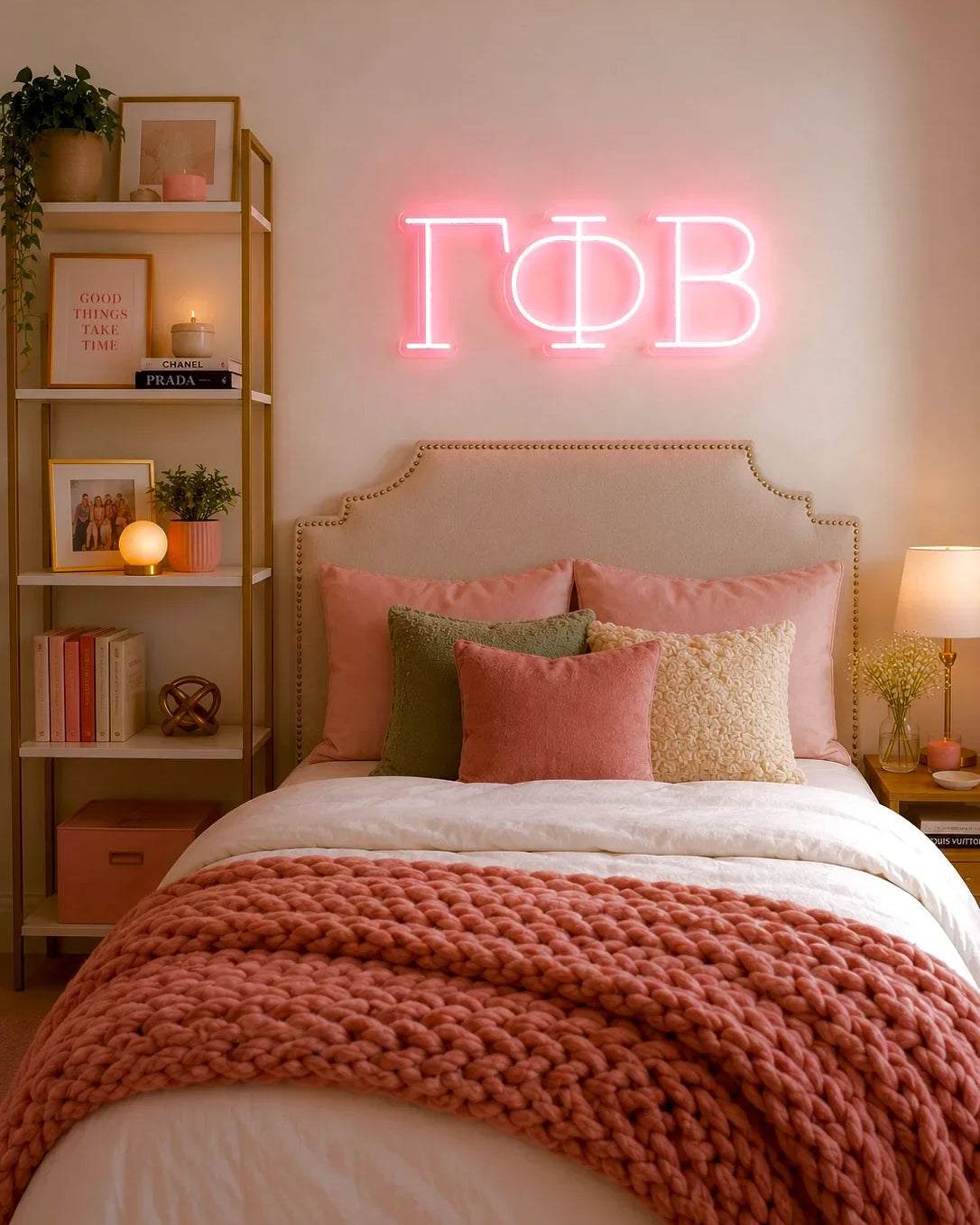 Gamma Phi BetaGreek Letters LED Neon Sign | GPhiB