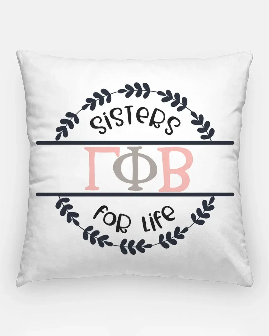 Gamma Phi Beta 18" Throw Pillow Sisters for Life