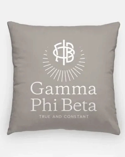 Gamma Phi Beta 18" Traditional Throw Pillow A La Mode