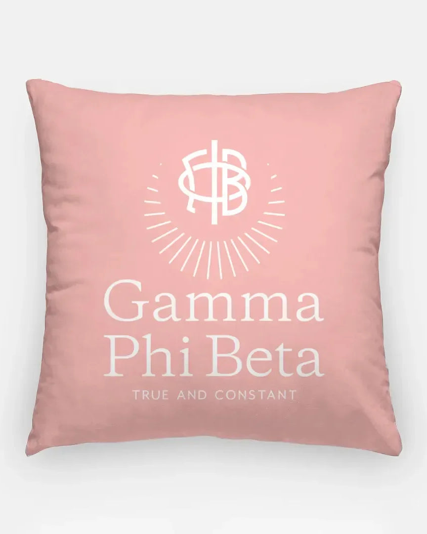 Gamma Phi Beta 18" Traditional Throw Pillow Blush