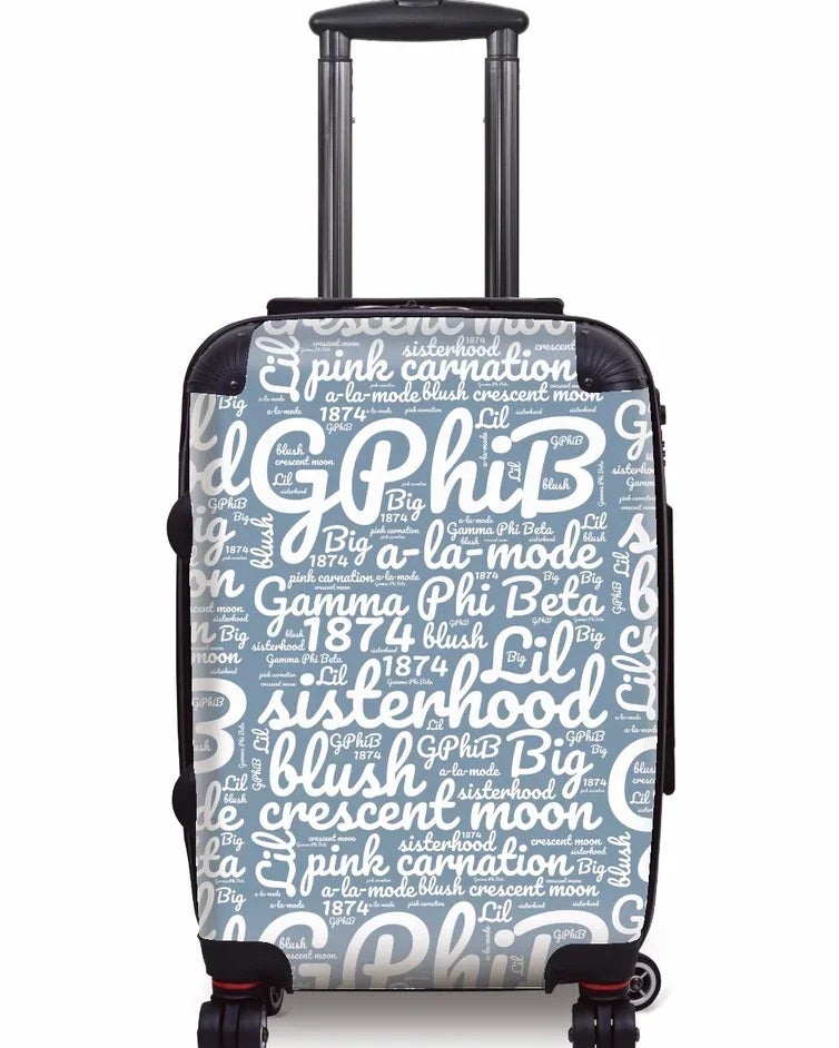 Gamma Phi Beta Carry-on Suitcase - Expression Art Blue Moon