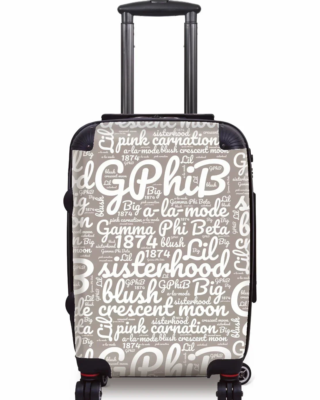 Gamma Phi Beta Carry-on Suitcase - Expression Art A-La-Mode Suitcases